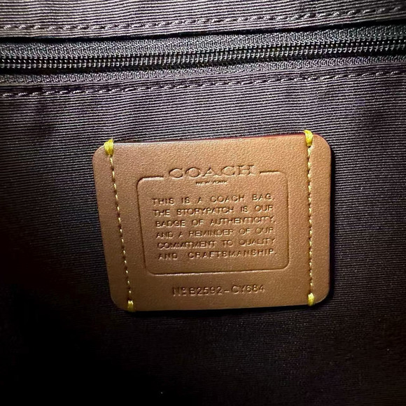 Coach Laurel Large Shoulder Bag Crossbody In Leather/Gold/Maple CY684 NWT - Picture 8 of 10